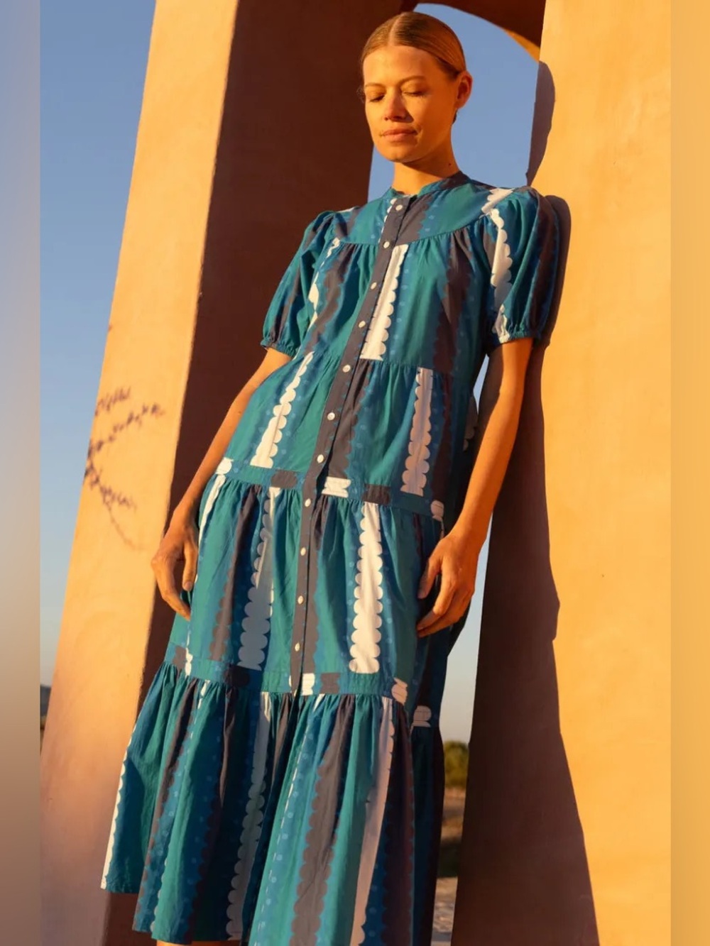 Oliphant Tiered Maxi Dress